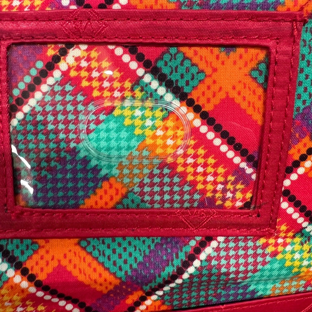 Vera Bradley‎ RFID Trifold Wallet Kumquat Floral Quilted Authentic New - Picture 11 of 12